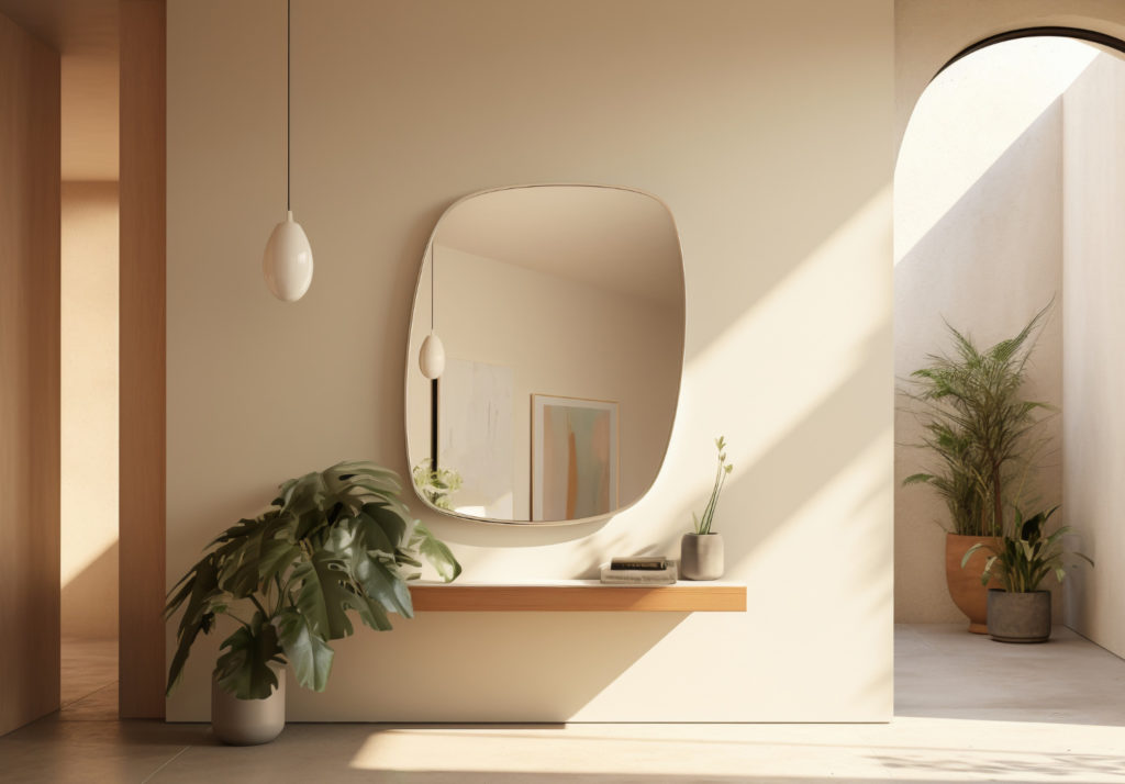 miroir sur mesure intérieur design